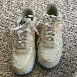 Gently used Nike Air Force 1 “coconut milk” shoes